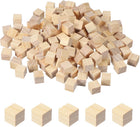 150 Pcs Wooden Blocks, 0.6 Inch Square Natural Wooden Block Unfinished Wood Cube for DIY Craft Art Project Painting Decoration, Natural