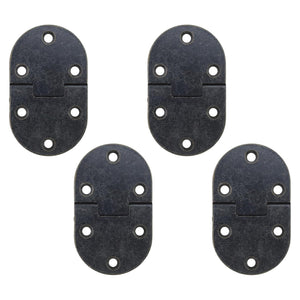 Pintu Lepas Tangki Meja, 2.56 x 1.5 inci, Besi Hitam Retro, 2Pcs
