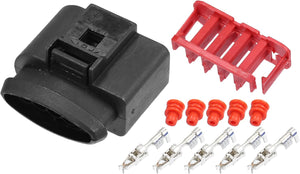 1 Set 5 Pin No.1J0973775A Låst Kvinne JPT Forbindelsesadapter Plug Clip Kit Erstatning til VW for Audi