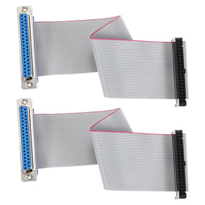 IDC langaton nauha DB37 naisside FC-40 naisside yhdistin 2.54mm asteikko 20cm pituus 2kpl