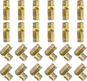 คลาสสิกหน้าต่างแท่งทองแดง 40 ชิ้น 5x15mm ซ่อนเร้น ฝั่งตั้ง ขนาดเล็ก สำหรับตะกร้าหนังเครื่องปร