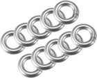 304 Stainless Steel Welded O Ring 20mm(0.79") Outer Dia. 5mm Thickness 10pcs