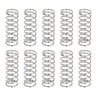 10Pcs Compression Springs, 0.9mm Wire Diameter x 10mm OD x 30mm Length 304 Stainless Steel Extension Spring Ballpoint Pen Pressure Springs for Shop Home Repairs, Silver