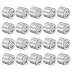 20pcs Aluminum Spacer 5mm Bore 10mm OD, 7mm Length Screw Standoff Bushing Plain Finish Round Spacer for M5 Screws Bolts and Rods