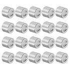 20pcs Aluminum Spacer 5mm Bore 10mm OD, 8mm Length Screw Standoff Bushing Plain Finish Round Spacer for M5 Screws Bolts and Rods