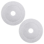 4-Inch Diamond Cutting Wheels Grinding Disc for Stone Ceramics Glass 46 Grits Silver Tone 2pcs