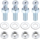M8 x 0.5" Ball Stud Bolt, Stainless Steel Gas Spring End Fitting with Hardware Lift Support Strut Fitting for Gas Struts Ball Ended Bonnet, Silver 4pcs