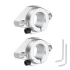 2pcs SHF20 Aluminum Linear Rod Rail Shaft Support for 20mm Diameter Shaft, Linear Motion Rail Guides Mounting Bracket for CNC Machine, 3D Printer, Automation Equipment, Silver Tone