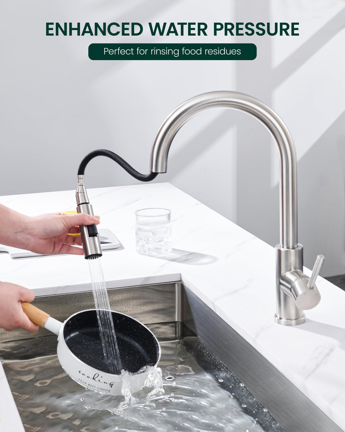 LinkMejor Kran Kamar Mandi Logam Ganti Kepala dengan 15 Adaptor