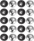 20PCS 65Mn Steel Push on Push Nut Caps 0.63 Inch Axle Push Nut Fastener for Hand Trucks, Lawn Wagons, and Rolling Bins, M16 x 35mm