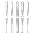 10Pcs Compression Springs, 0.8mm Wire Diameter x 9mm OD x 50mm Length 304 Stainless Steel Extension Spring Ballpoint Pen Pressure Springs for Shop Home Repairs, Silver