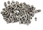 100Pcs M2.5 x 3mm Stainless Steel Hex Socket Set Grub Screws Headless Cup Point