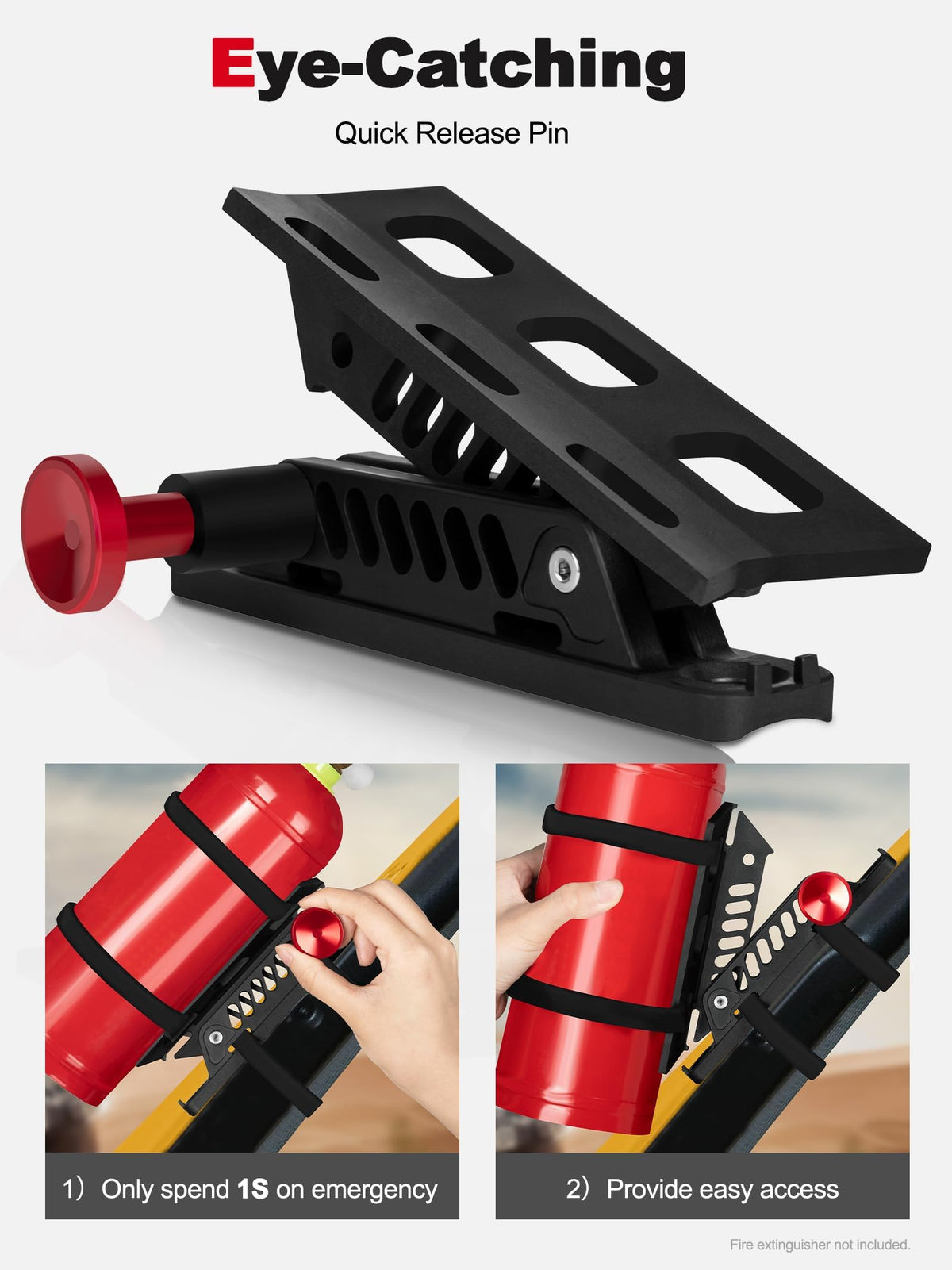 링크메조르 빠른 해제 소화기 마운트 롤바 및 차량 케이지용
