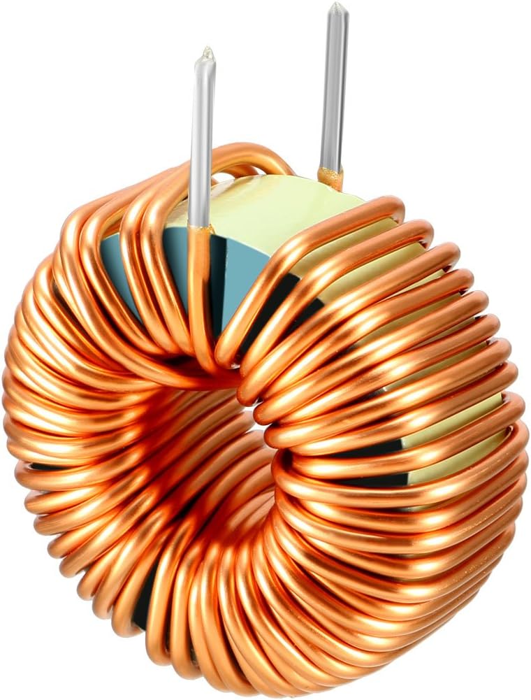 Vertical Toroid Magnetic Inductor Monolayer Wire Wind Wound 220uH 11A Inductance Coil