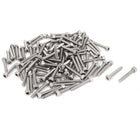 M3x20mm Stainless Steel Socket Cap Screws Hex Key Head Bolts 100 Pcs