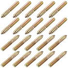 M4 Hanger Bolts Length 1"(25mm) Double Headed Bolts Self-Tapping Screw 4mm Wood Joint Furniture Legs 50pcs