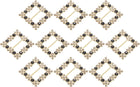 Rhinestone Ribbon Buckle Sliders, 10Pcs Gold, Black Crystal Belt Buckles for Craft Wedding Clothing Decoration