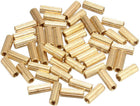 50pcs Brass Round Straight PCB Pillar Female Thread Standoff Spacer M2x3x8mm