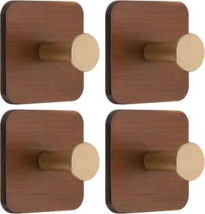 4 pcs, asațătoare de pereț, ghiocuri auto adezive pentru șervețele de șervețele, ghiocuri rezistente, pentru dormitor, bucătărie, baie, haine, cenușiu/Gol (pătrat, singur ghiocură)