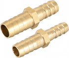 Straight Brass Barb Fitting Reducer, Fit Hose ID 10mm to 8mm, 10mm to 12mm, 2pcs