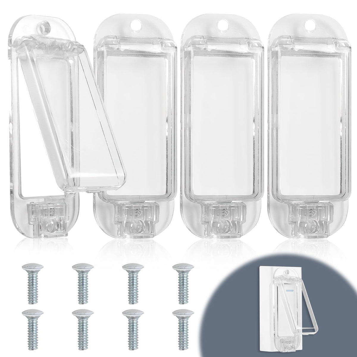 4 ตัว คลิปปิ้งป้องกันประตูไฟฟ้าเด็ก, คลิปปิ้งป้องกันประตูไฟฟ้า Rocker Wall