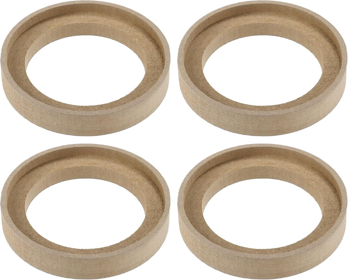 4 stk Universal 3.5 Tomring Monteringsskiver af Fast Træ Beige
