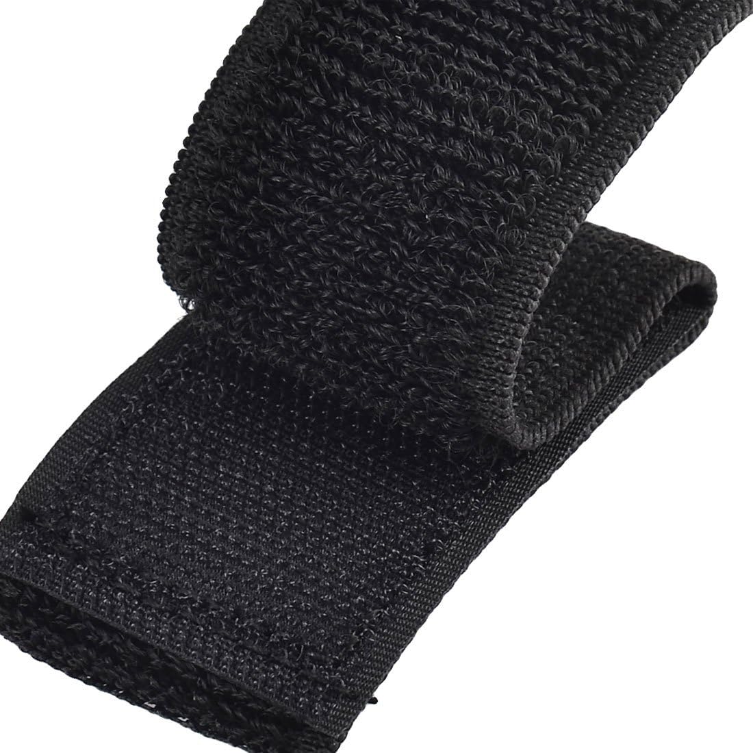 Naylon Dış Mekan Spor Esnek Çantalık Açık Düğme Kemer Bağlayıcı 3.8 x 30cm 2adet Siyah