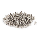 200 Pcs M3 x 6mm Nickel Plated Oval Head Semi-Tubular Rivets
