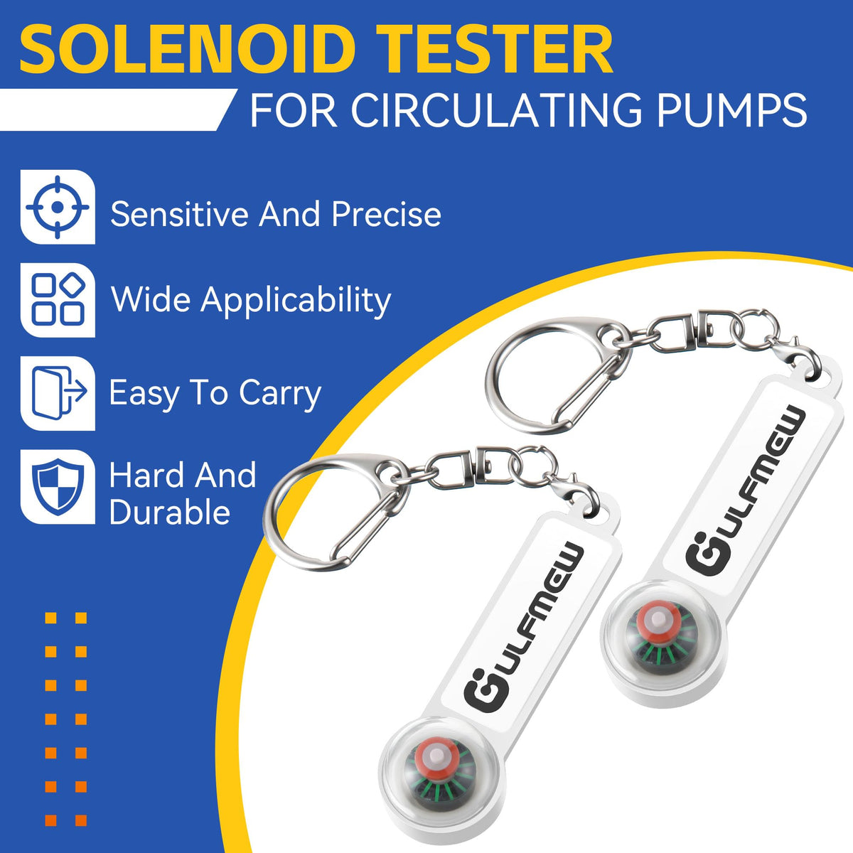LinkMejor 2 Pack Testor de Solenoid, Detectoare de Rotare a Pompei și Camp magnetic AC
