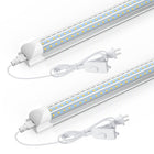 CNSUNWAY LED Lampada da Negozio 2FT, 25W, 3750LM, Colore 6500K, Struttura a D, Connessione Possibile