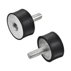 M10 Rubber Mounts, 2pcs Male/Female Shock Absorber, for Motor Generator Compressor Garage Reverse Pump Impact Air Generator Bobbins, D40mmxH20mm