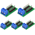 LinkMejor 5Pcs 2x6 Asetus Terminal Block Jakomoduuli