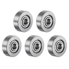 R2AZZ Deep Groove Ball Bearing, 5pcs 1/8" x 1/2" x 11/64" Chrome Steel Z1 Double Steel Shielded Bearing