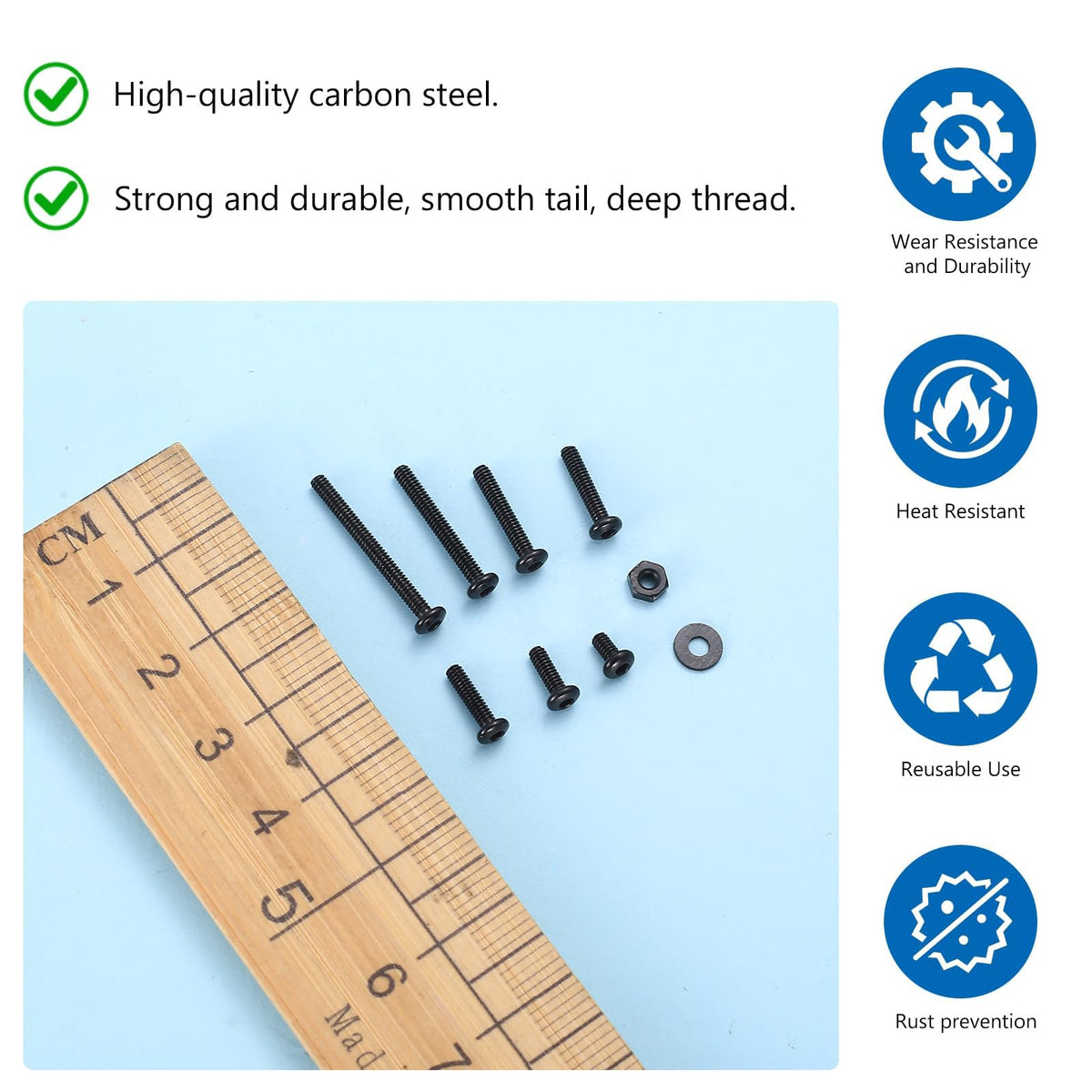 945 PCS Pemilihan KIT Baling Baling M2, Baling Baling Tepi Tanduk Hex dengan Set Baling Baling M2