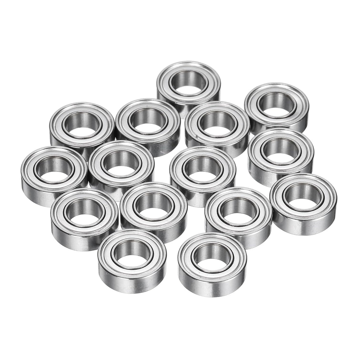 15pcs MR126ZZ Miniature Deep Groove Ball Bearings 6x12x4mm Double Shielded Bearings for Electric Motor, Home Appliances, Garden Machinery, (ABEC 3)