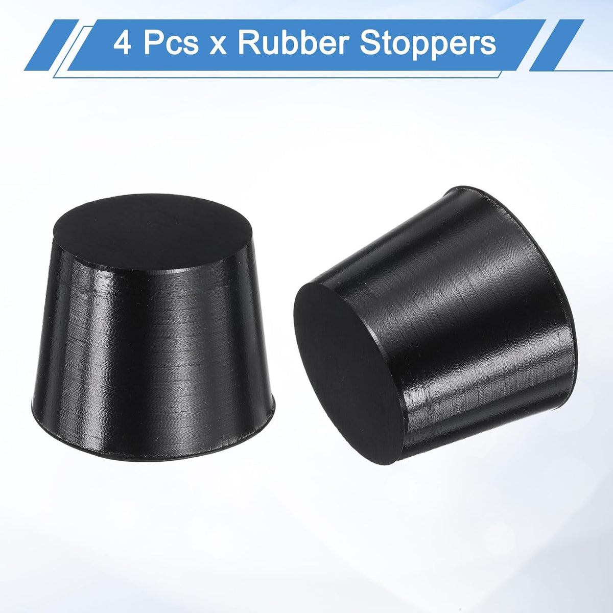 4 Pcs シリコンラバーチッププラグ、25mmから31mm 高温固体ラバーストッパー シリコンプラグ ホールプラグ、スプレー、コート、塗料保護用 ブラック、25mm