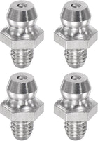 4Pcs Metric Stainless Steel Straight Grease Fitting M5 x 0.8mm Thread Hydraulic Grease Fitting Accessories