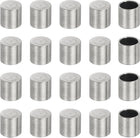 20 Pcs Stainless Steel Cord End Caps, 5 mm End Cap Barrel Beads Leather Cord End Caps for Jewelry Making DIY Tassel 6.5 mm Length Silver