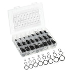 Nitrile Rubber O-Ring Assortment Kit 880 Pieces 24 Sizes Metric Sealing Gasket Set for Automotive Mechanic Plumbing, Black