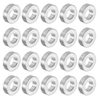 20pcs Aluminum Spacer 5mm Bore 10mm OD, 3mm Length Screw Standoff Bushing Plain Finish Round Spacer for M5 Screws Bolts and Rods