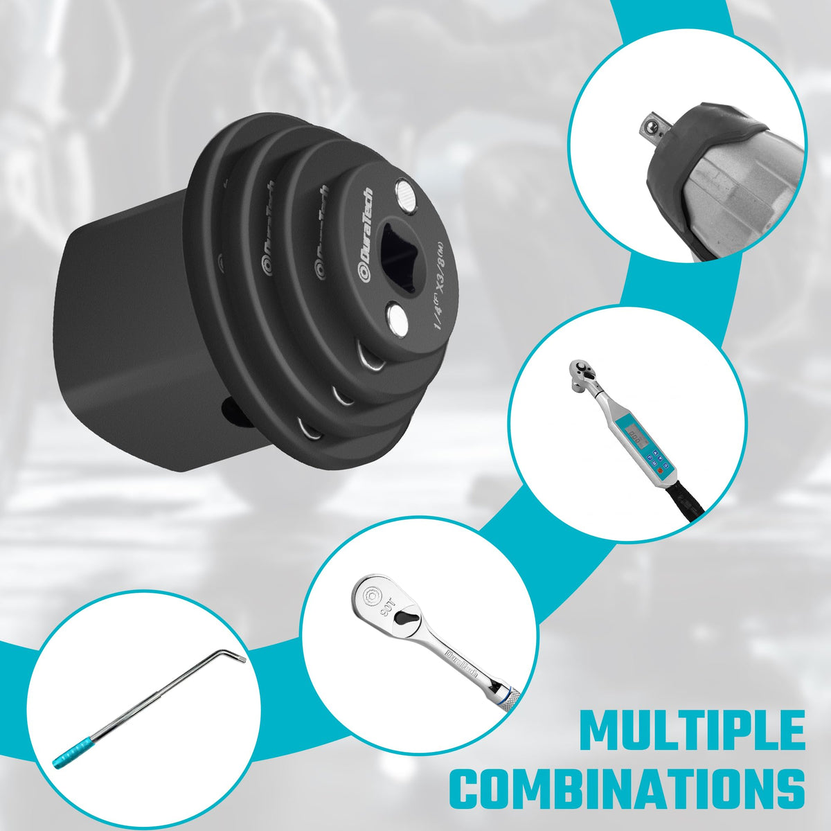 Set di adattatori per giunti a impatto a basso profilo LinkMejor, 4 pezzi, design magnetico