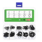 145 Pcs External Retaining Rings, 10 Sizes(M5, M6, M7, M8, M9, M10, M11, M12, M13, M14) 65Mn Carbon Steel Circlip Snap Rings Assortment Kits for Valves Electrical Appliances
