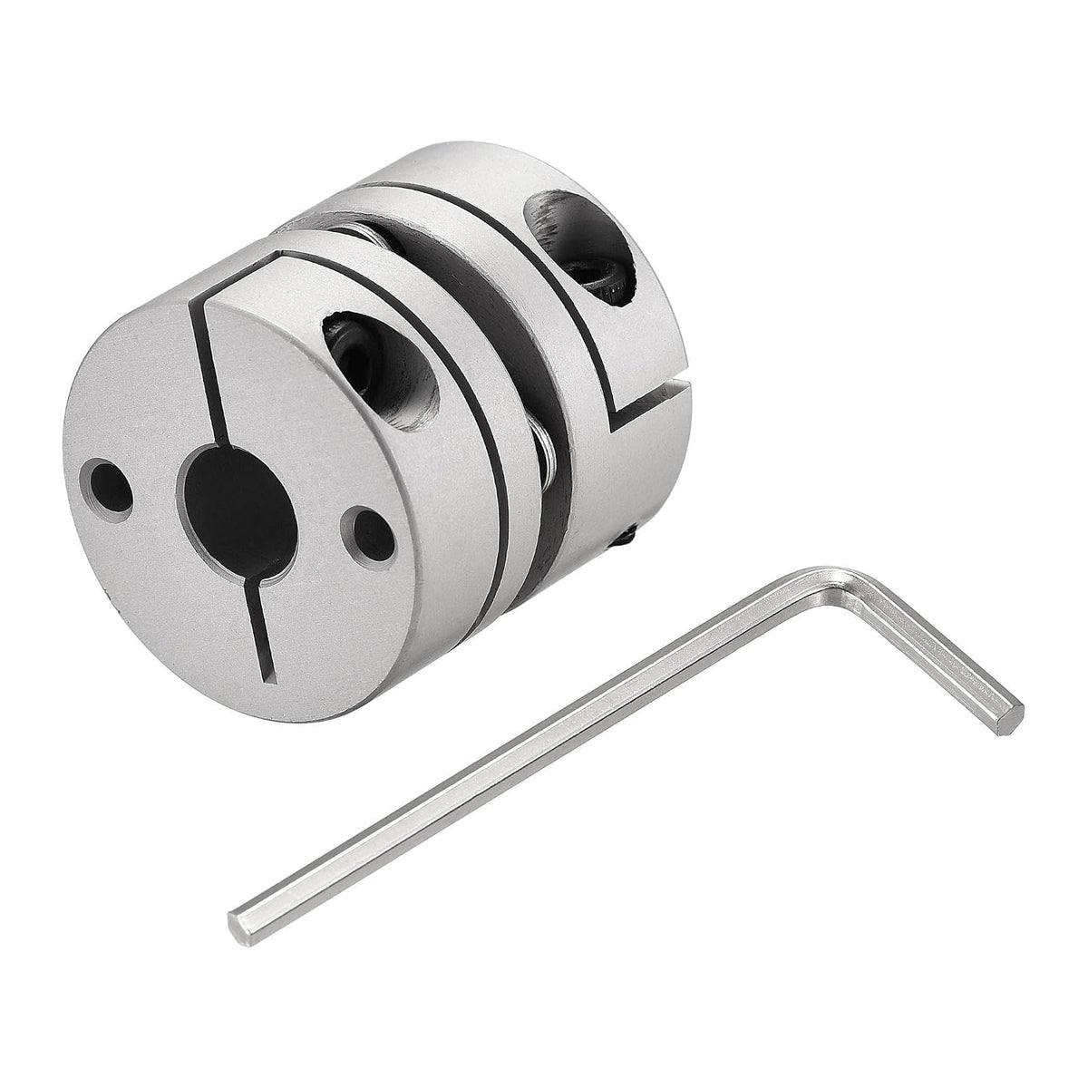 8mm to 8mm Bore One Diaphragm Motor Wheel Flexible Coupling Joint M3 Wrench 1 Set
