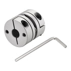 8mm to 8mm Bore One Diaphragm Motor Wheel Flexible Coupling Joint M3 Wrench 1 Set