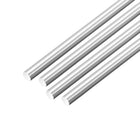 5mm x 400mm 304 Stainless Steel Solid Round Rod for DIY Craft - 4pcs