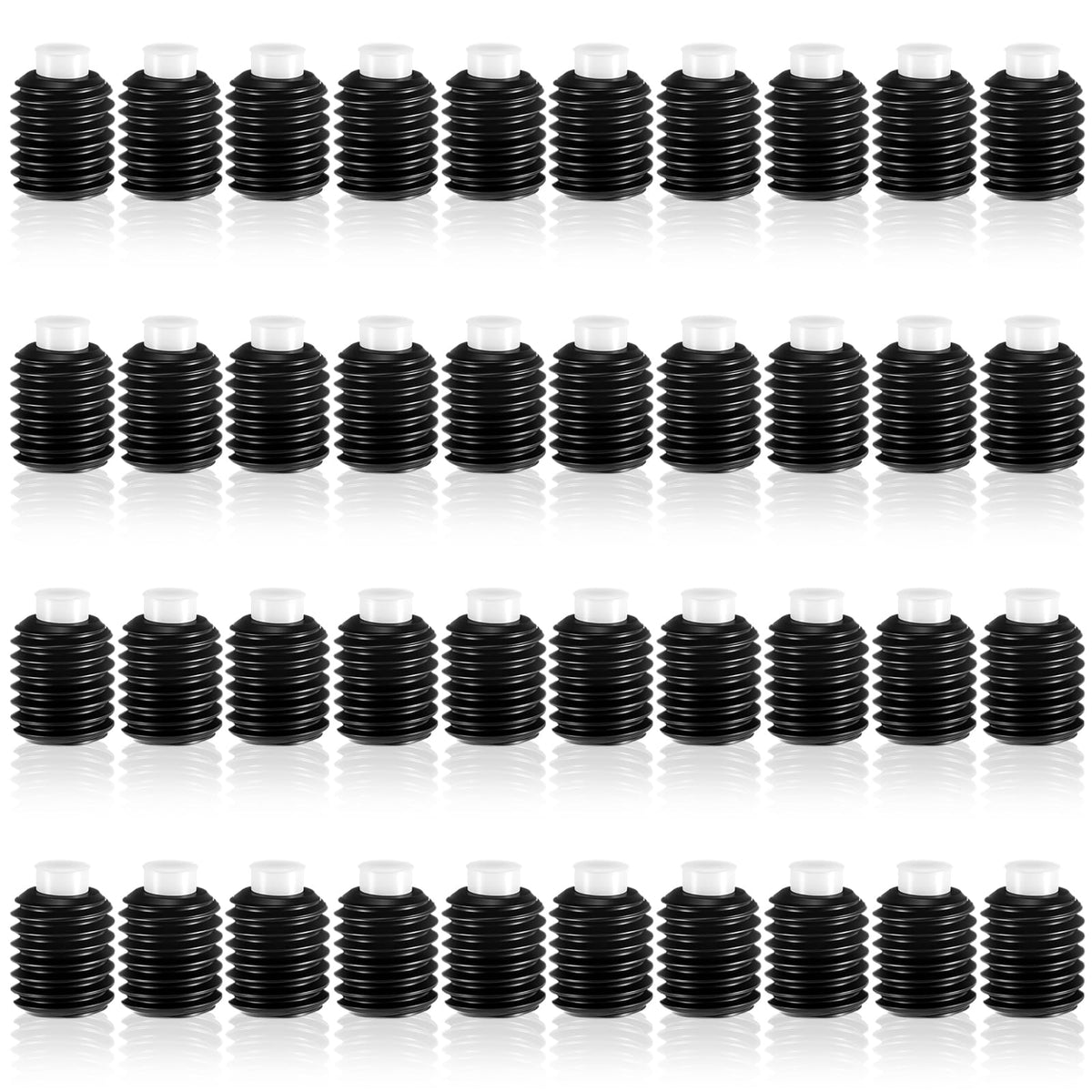 LinkMejor 40 Pcs Baling Baling Nylon Tip Panjang Garis, 1/4"-20 x 0.250"