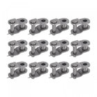 16Pcs #35 Chain Offset Half Link Roller, 3/8" Pitch Carbon Steel, Standard Chain End Connector Split Links for 06C Chain