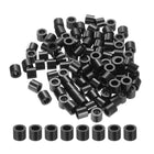 100pcs Nylon Round Spacers 4mm ID, 7mm OD, 6mm Height Screws Spacers Without Threaded, Plastic Spacer for M4 Screws, Black