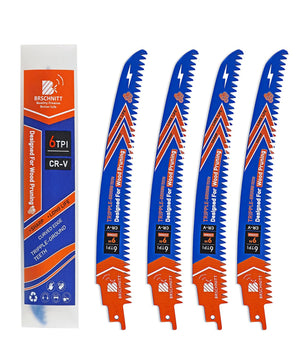 ลิงก์เมโจร์ จากประเทศญี่ปุ่น มีดตัดเศษไม้เลื่อนกลับ 9" 4 ชิ้น - มีดตัดเศษไม้ทรงโค้ง 6TPI สำหรั