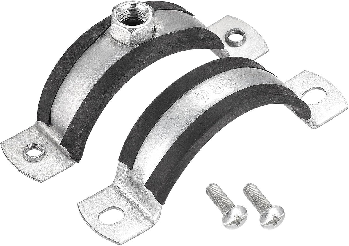 ประตูรัดท่อปรับเปลี่ยนได้ 2-1/2" (63mm) ตั้งบนผนังหรือท่อฝายนิรภัย สายเหล็กสนับสนุน 10 ชิ้น